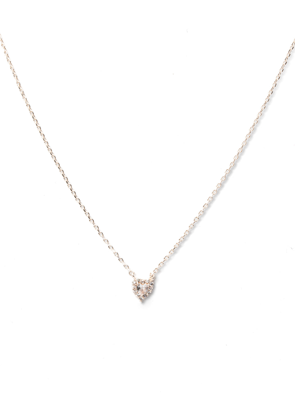 キュービックハートネックレス