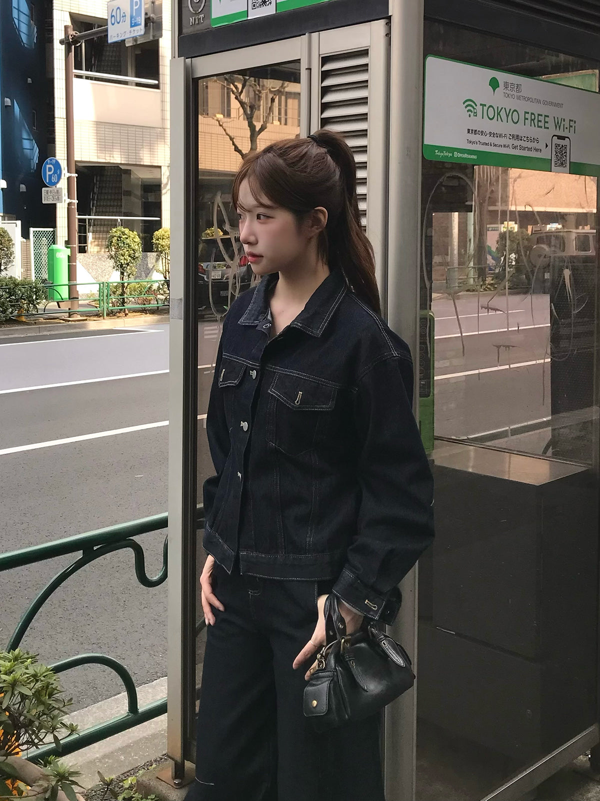 アジャストバックデニムセットアップ