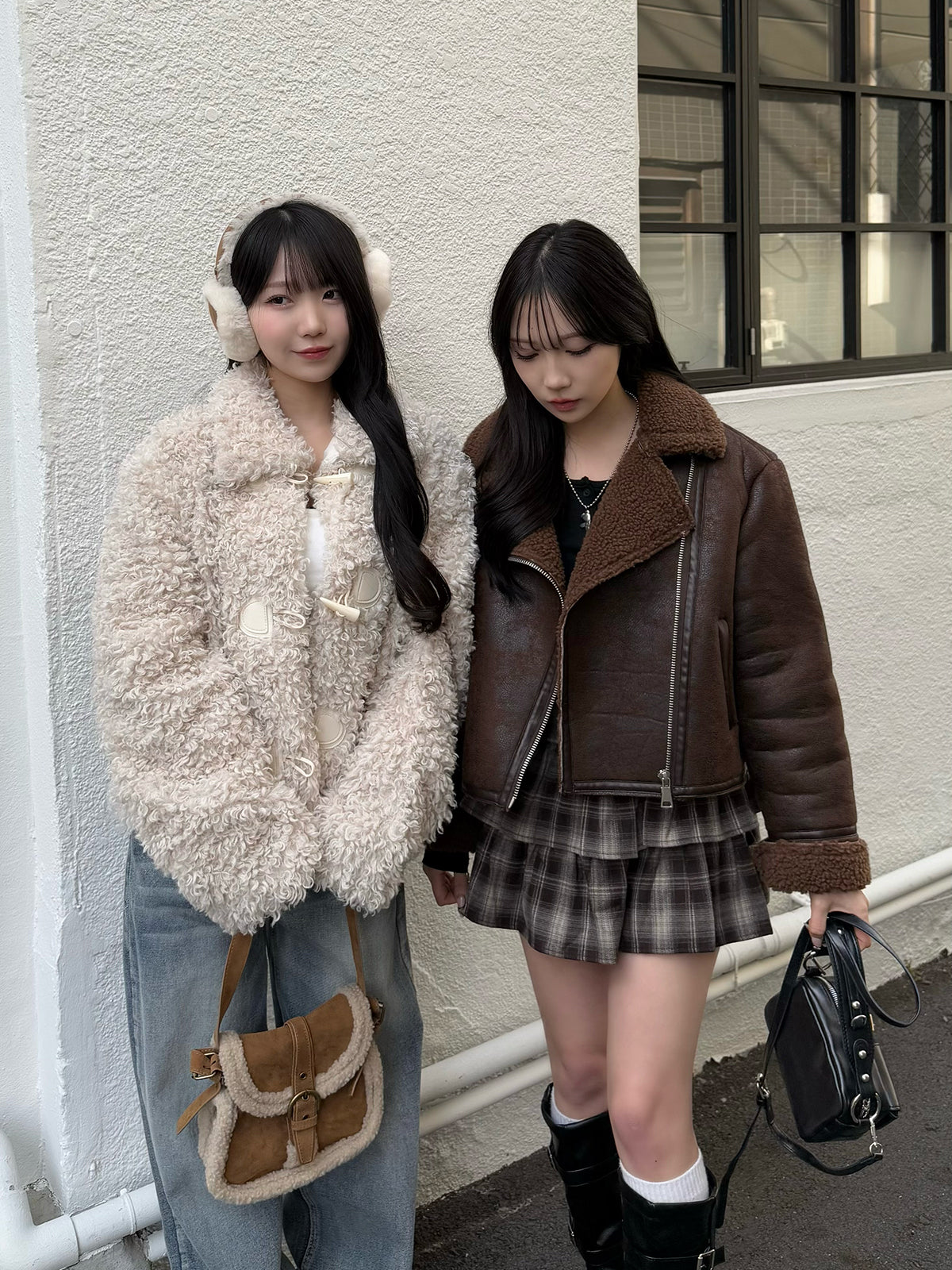 Check Frill Mini Skirt