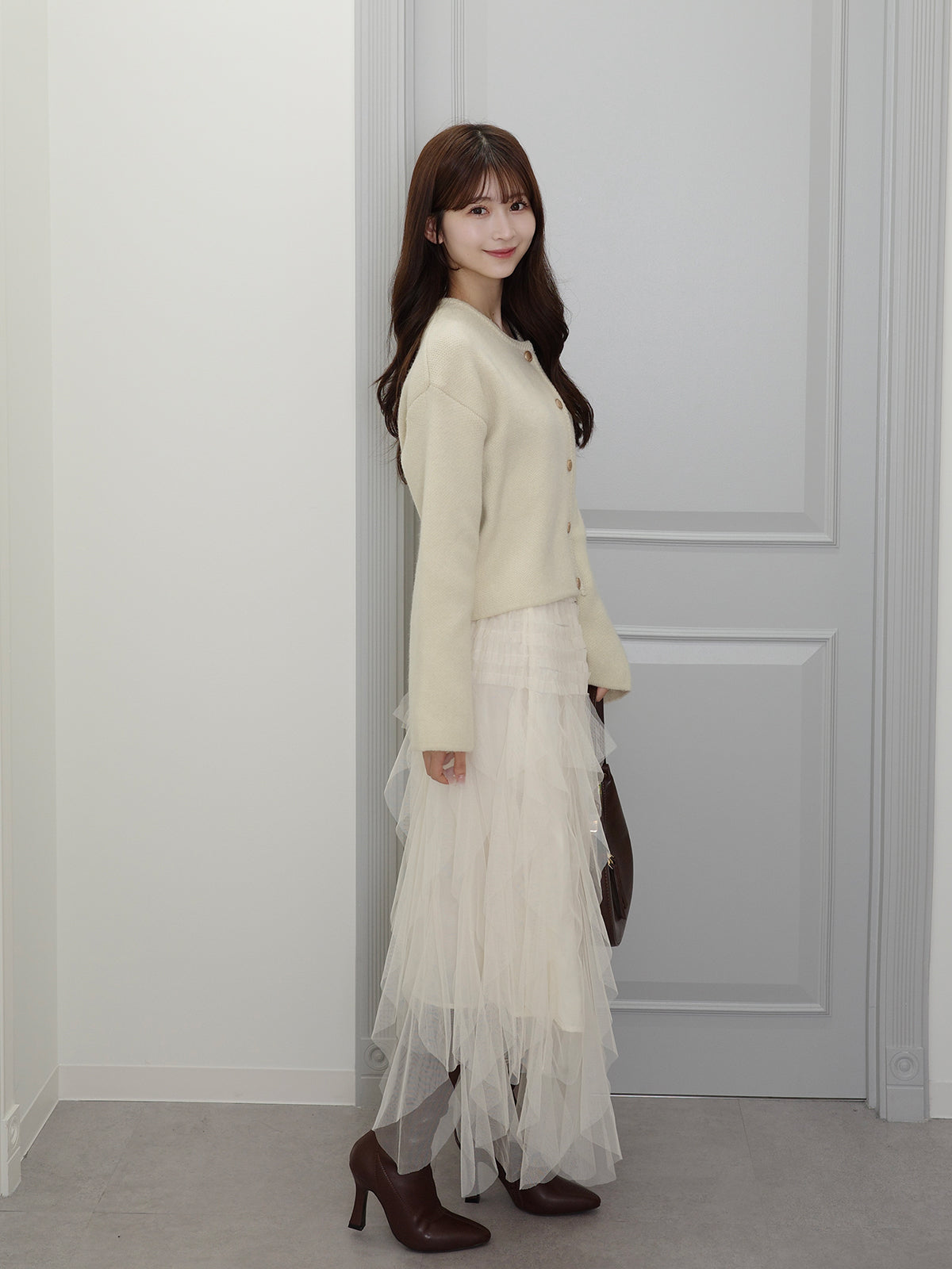 볼륨 튤 스커트