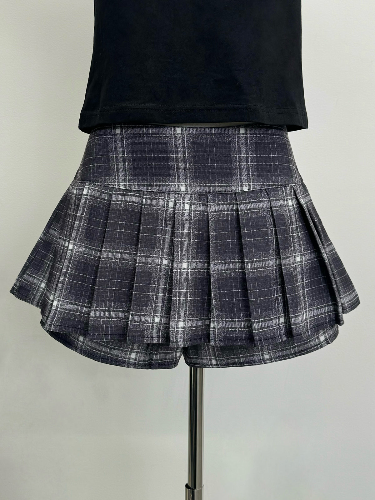 チェックマイクロミニスカパン