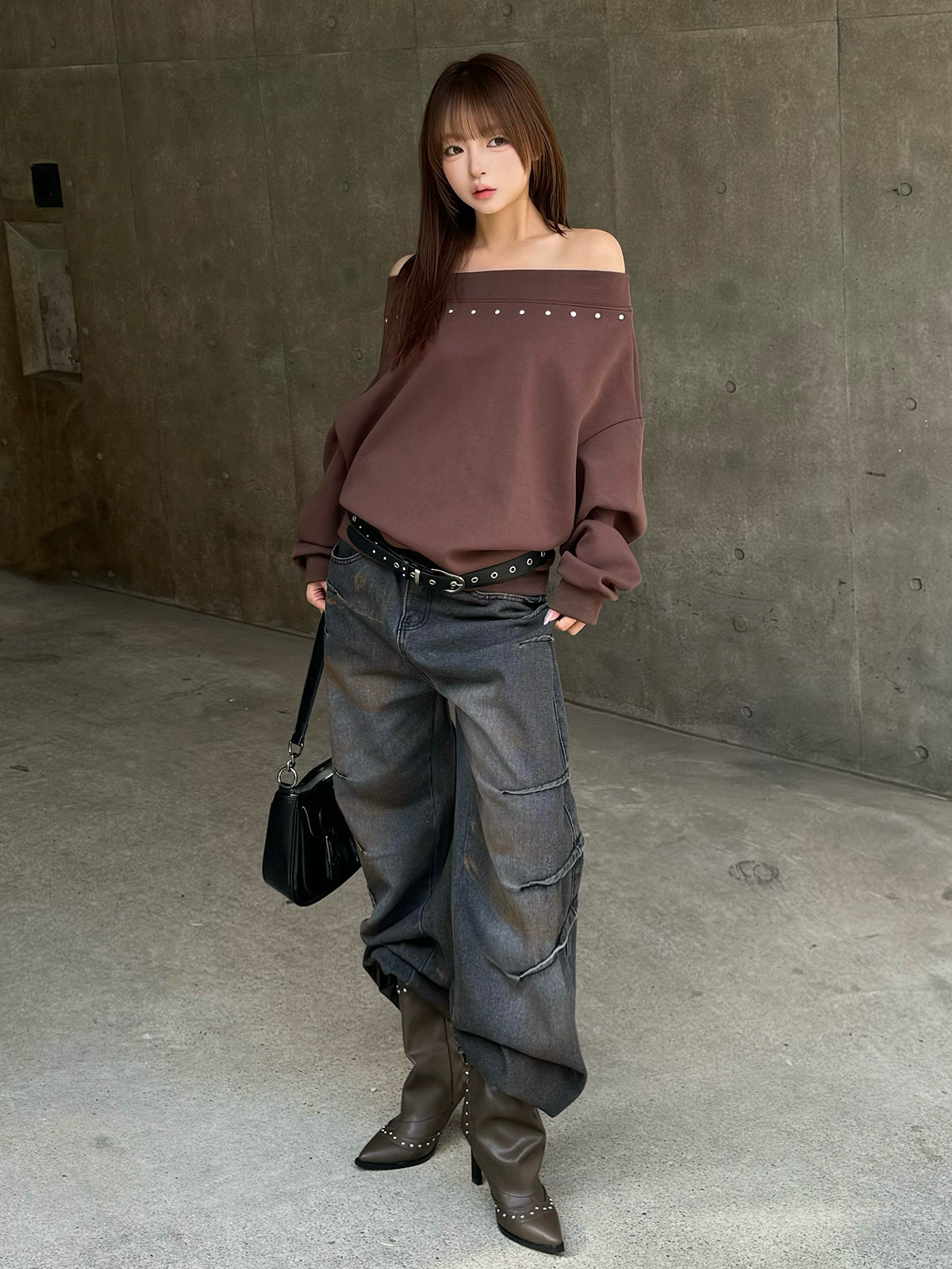 ウエスタンカバーミドルブーツ