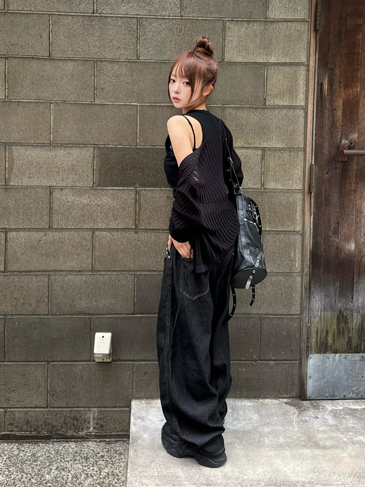 ファイヤーマンフックワイドデニムパンツ