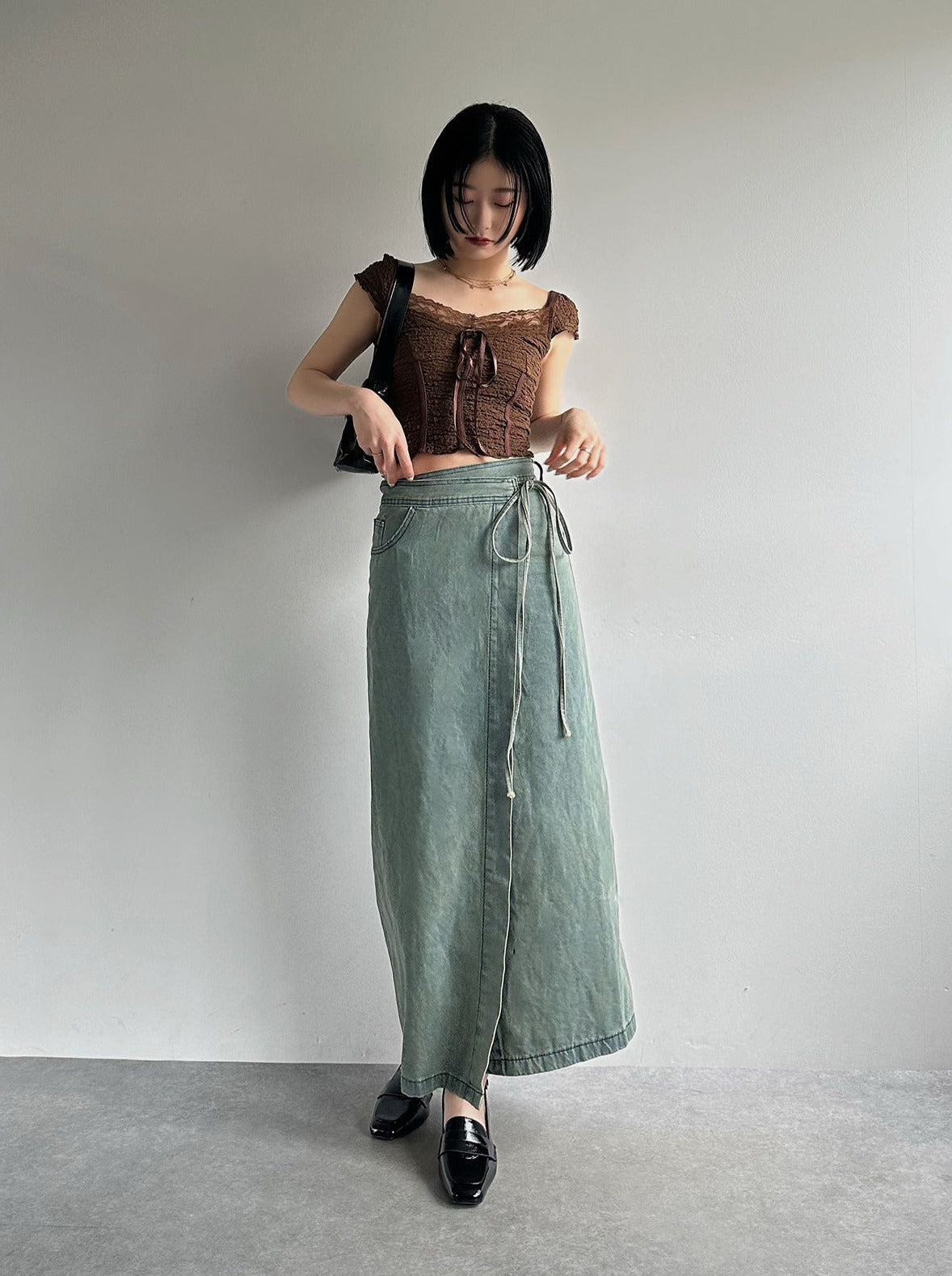 ラップデニムロングスカート – ANDOR ONLINE 