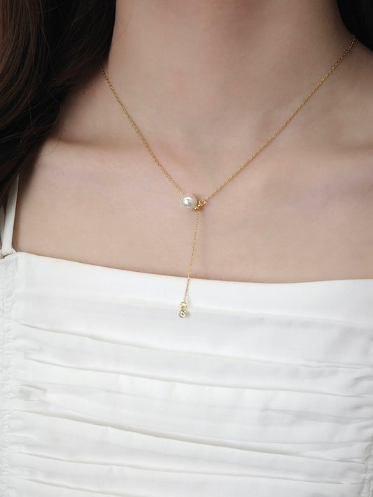 シングルパールネックレス