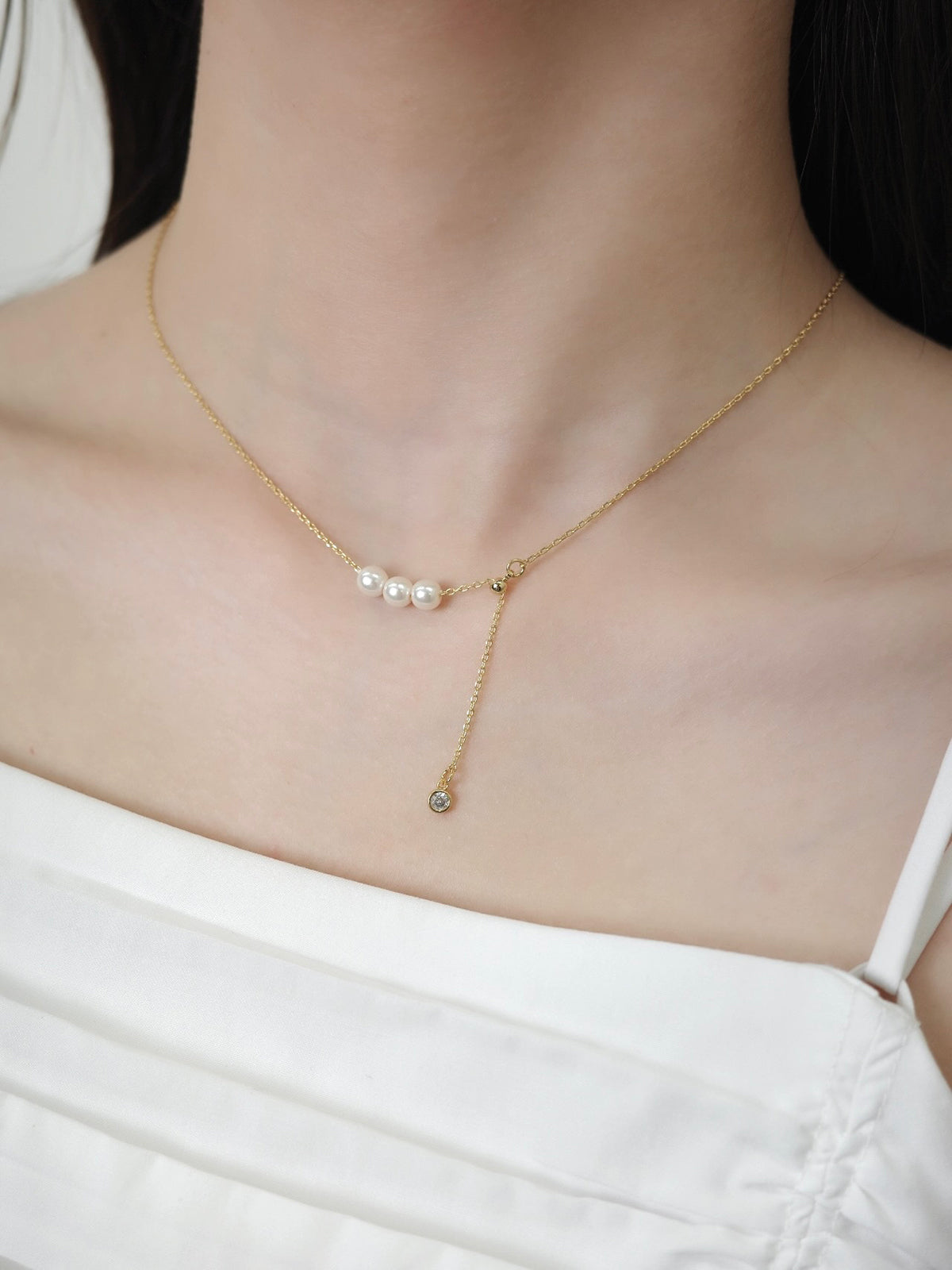 トリプルパールネックレス