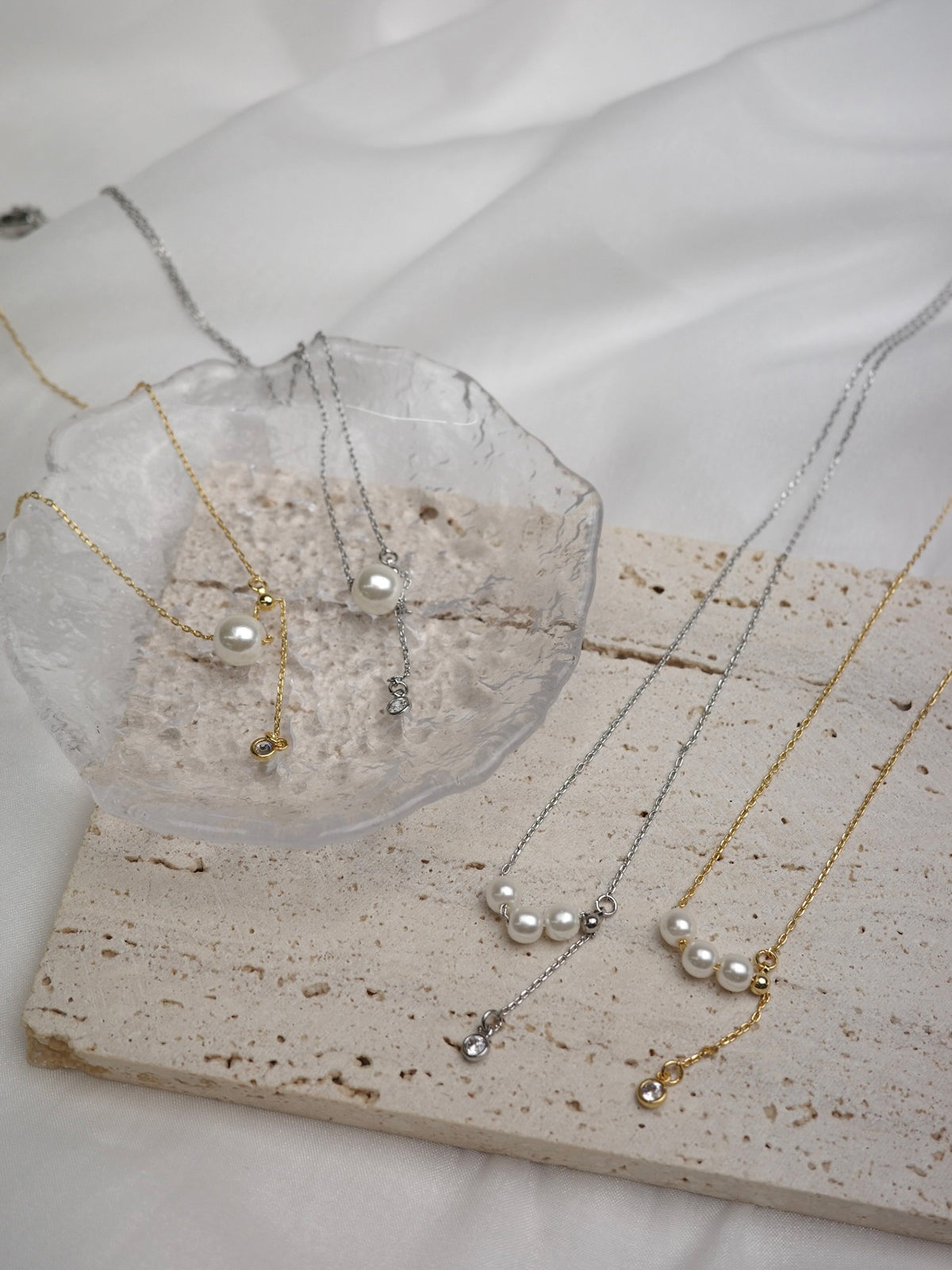 トリプルパールネックレス