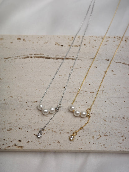トリプルパールネックレス