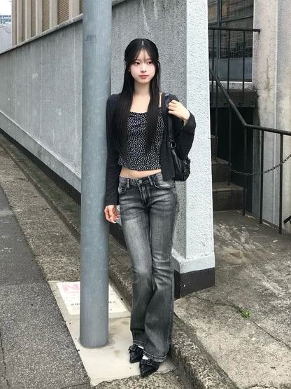 Logo Flare Denim Pants