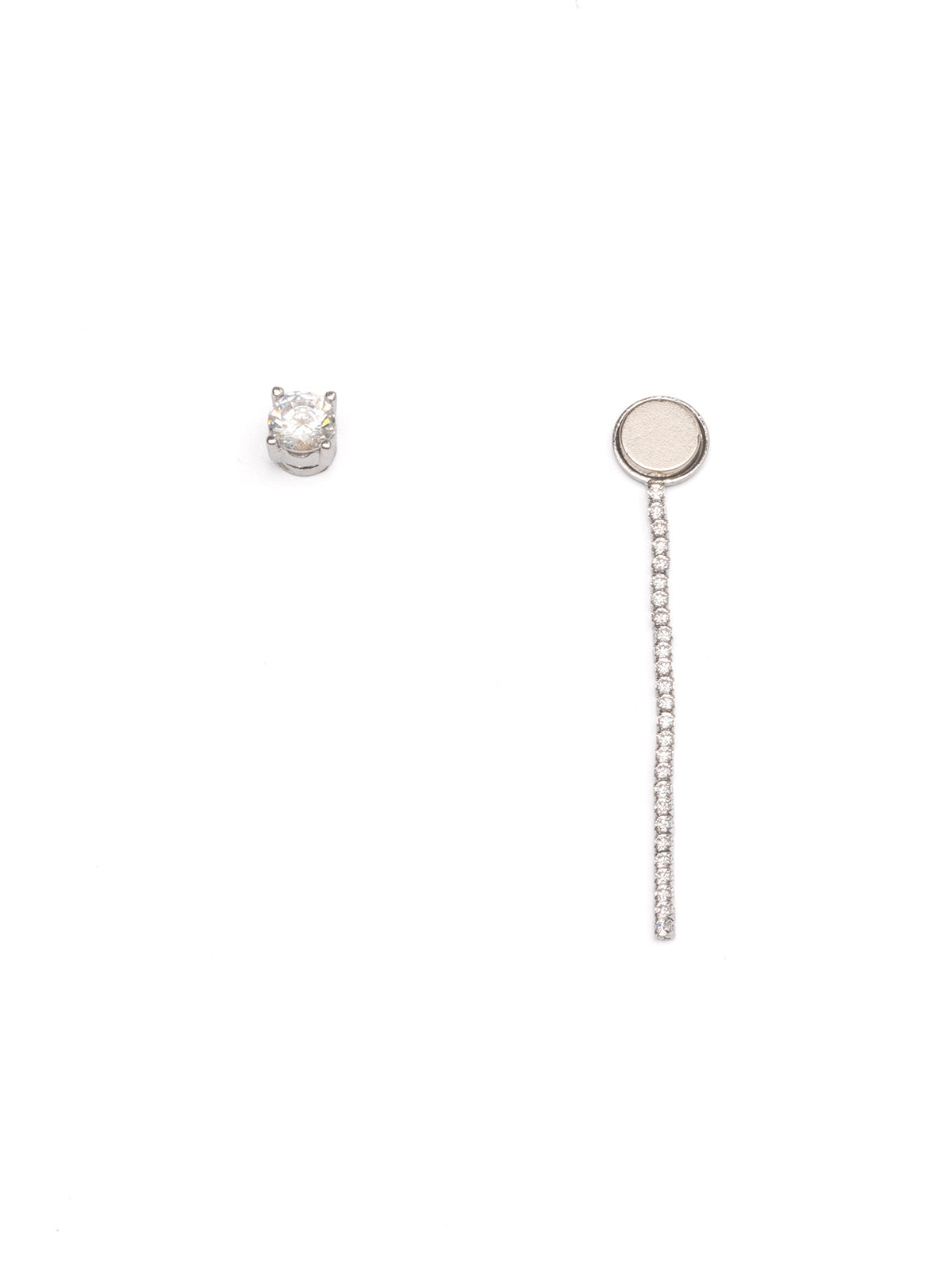 2wayグリッターチェーンマグネットピアス