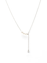 トリプルパールネックレス - シルバー