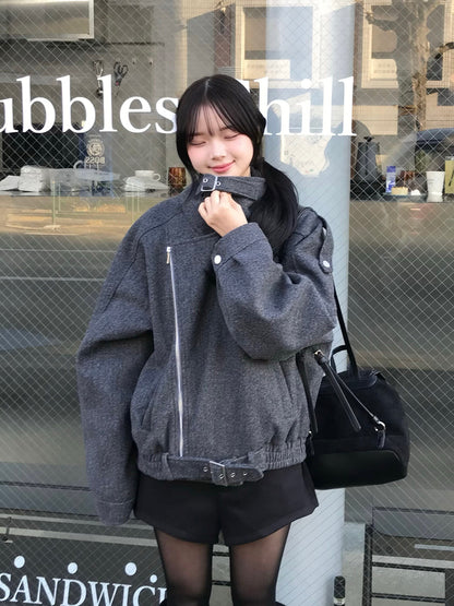 オーバーサイズライダースコート