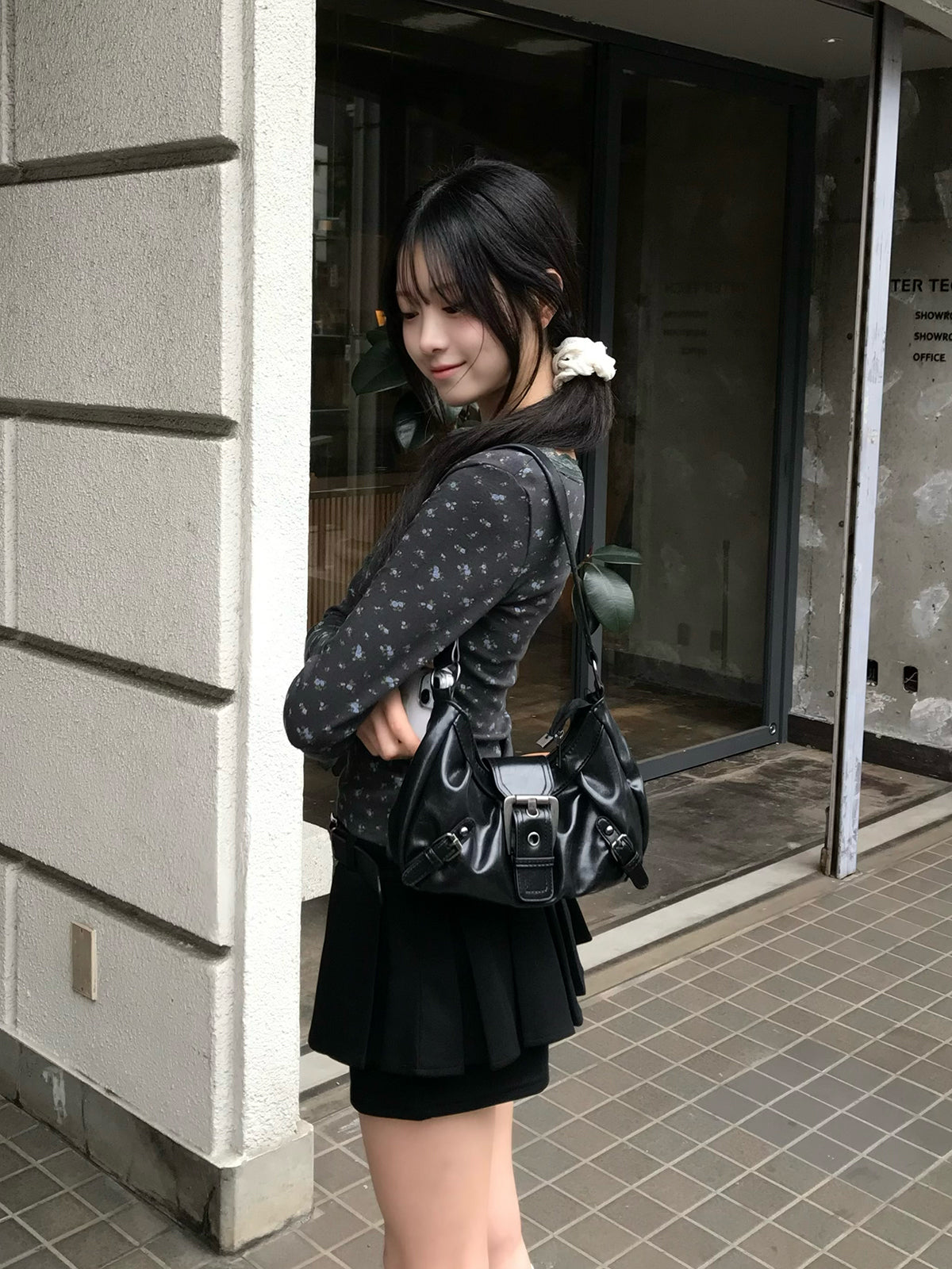 フラワーレースカットソー