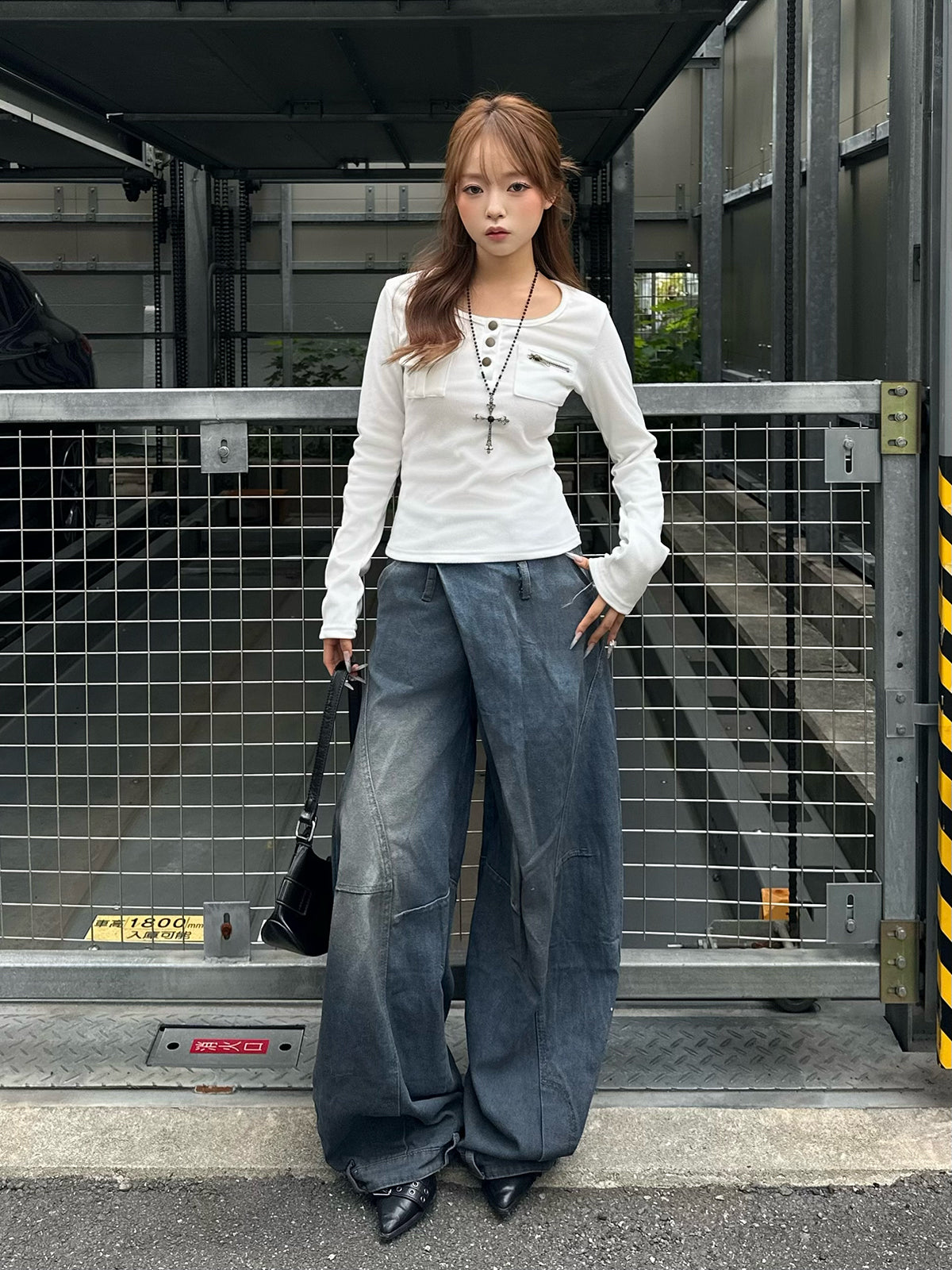 FRAMeWORK ワイドレッグデニムパンツ　カーブパンツ40 FRAMeWORK パンツ デニム ジーンズ denim カーブパンツ : ZOZOTOWN