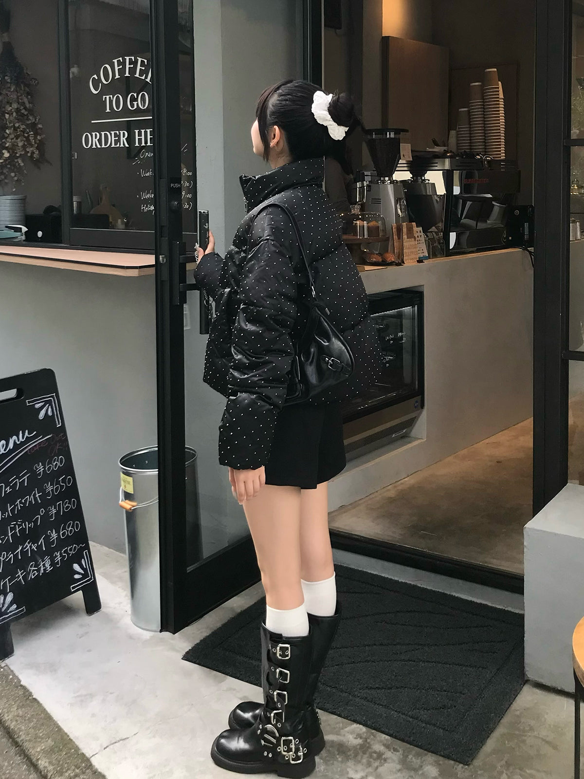 ラインストーンパデッドブルゾン – ANDOR ONLINE