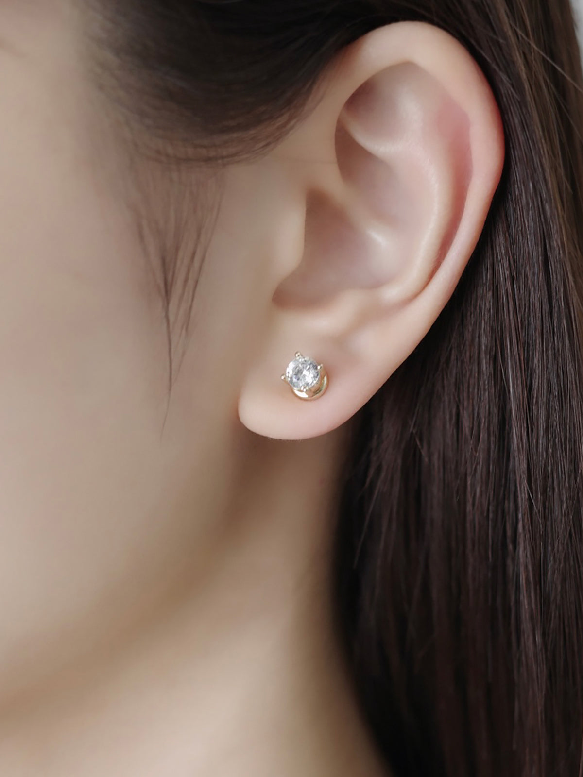 2wayグリッターチェーンマグネットピアス
