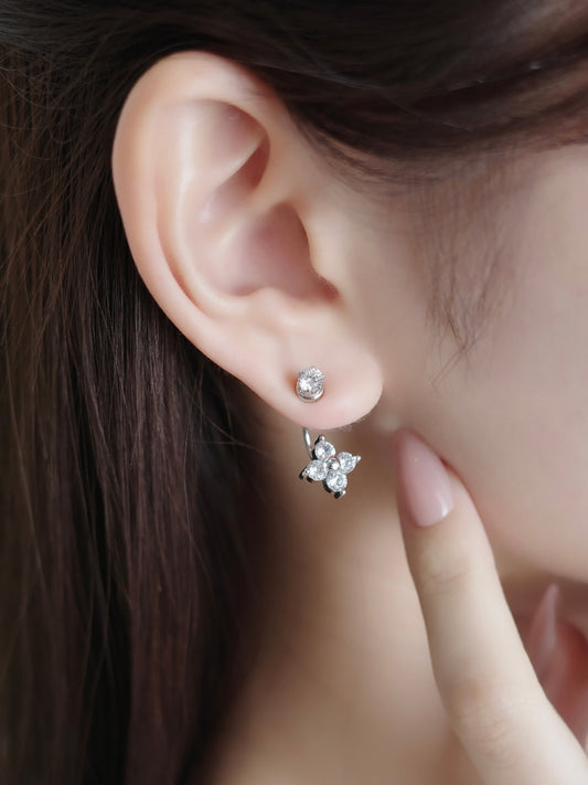 2wayシャインブルームマグネットピアス