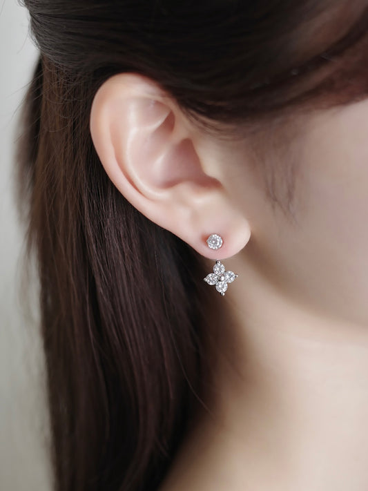 2wayシャインブルームマグネットピアス