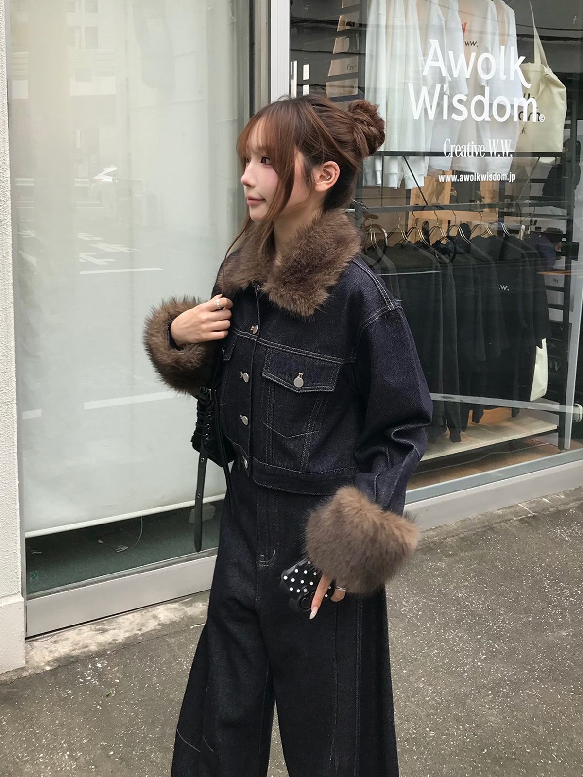 ファータッチジャケットデニムセットアップ