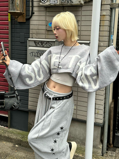 ビッグロゴショートニット