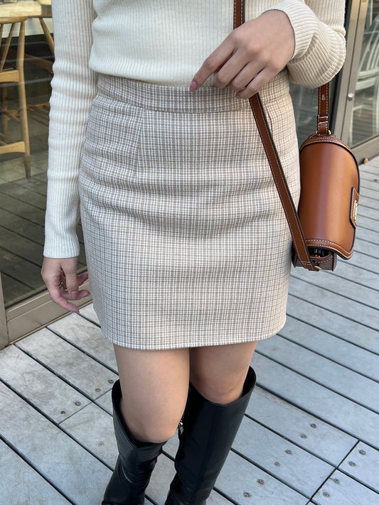 Retro Check Mini Skirt