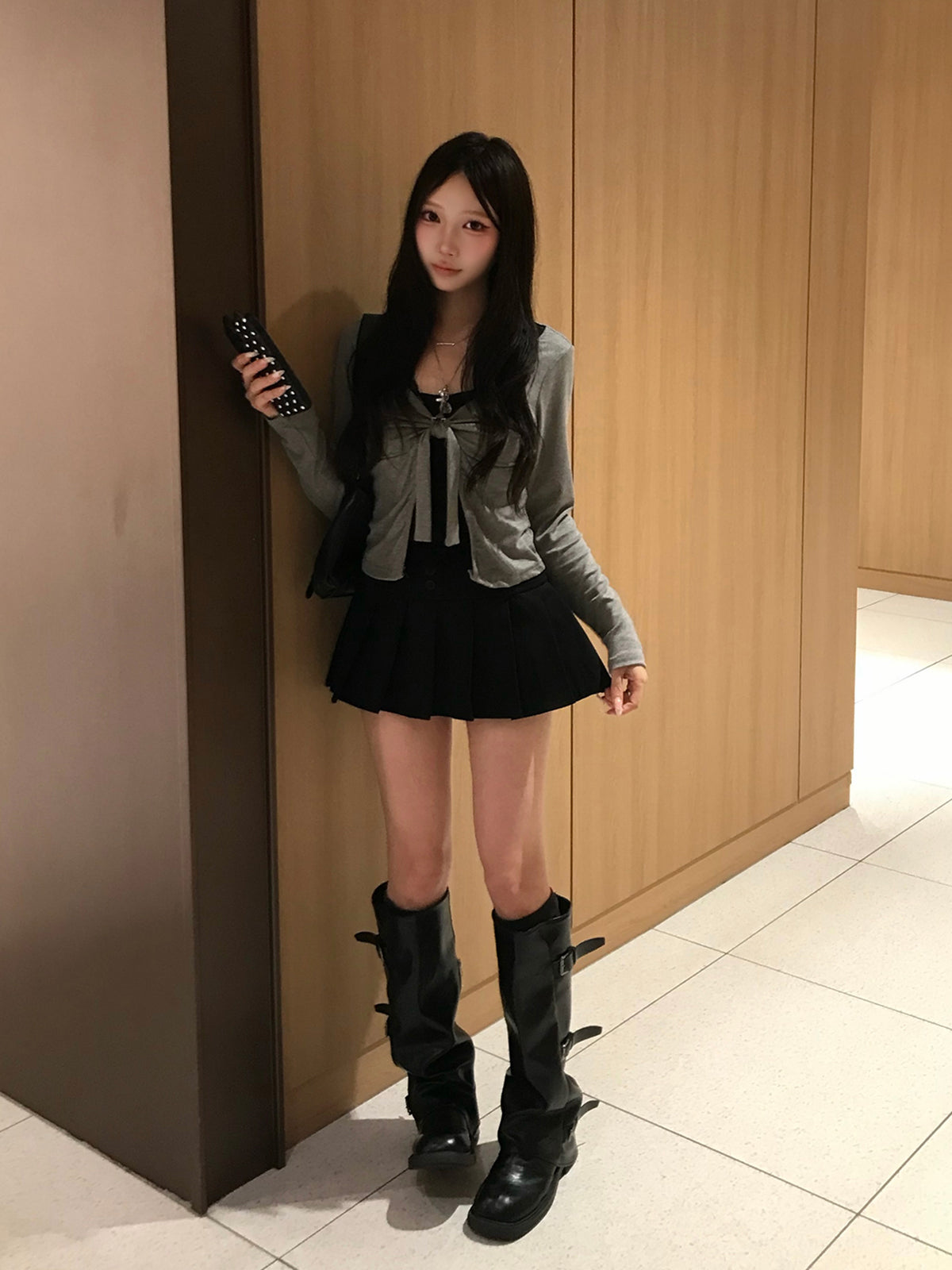 バイカラーレースドッキングカットソー