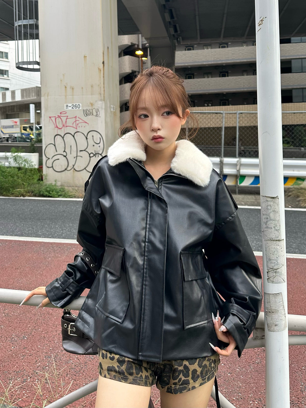 furfur 異素材切り替えライダース fur fur - FURFUR 異素材切り替えライダースの通販 by a's shop