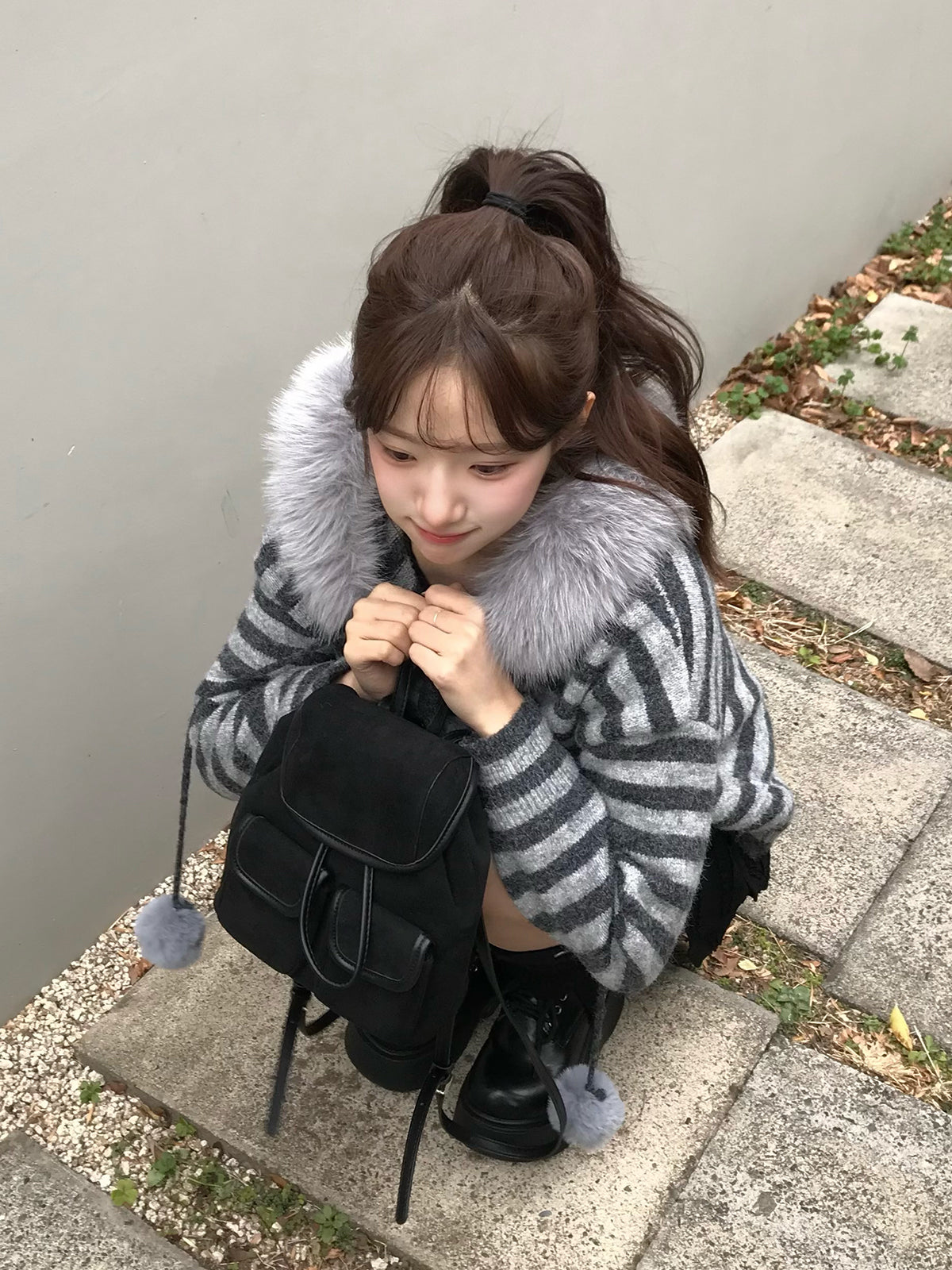 スエードタッチミニバックパック