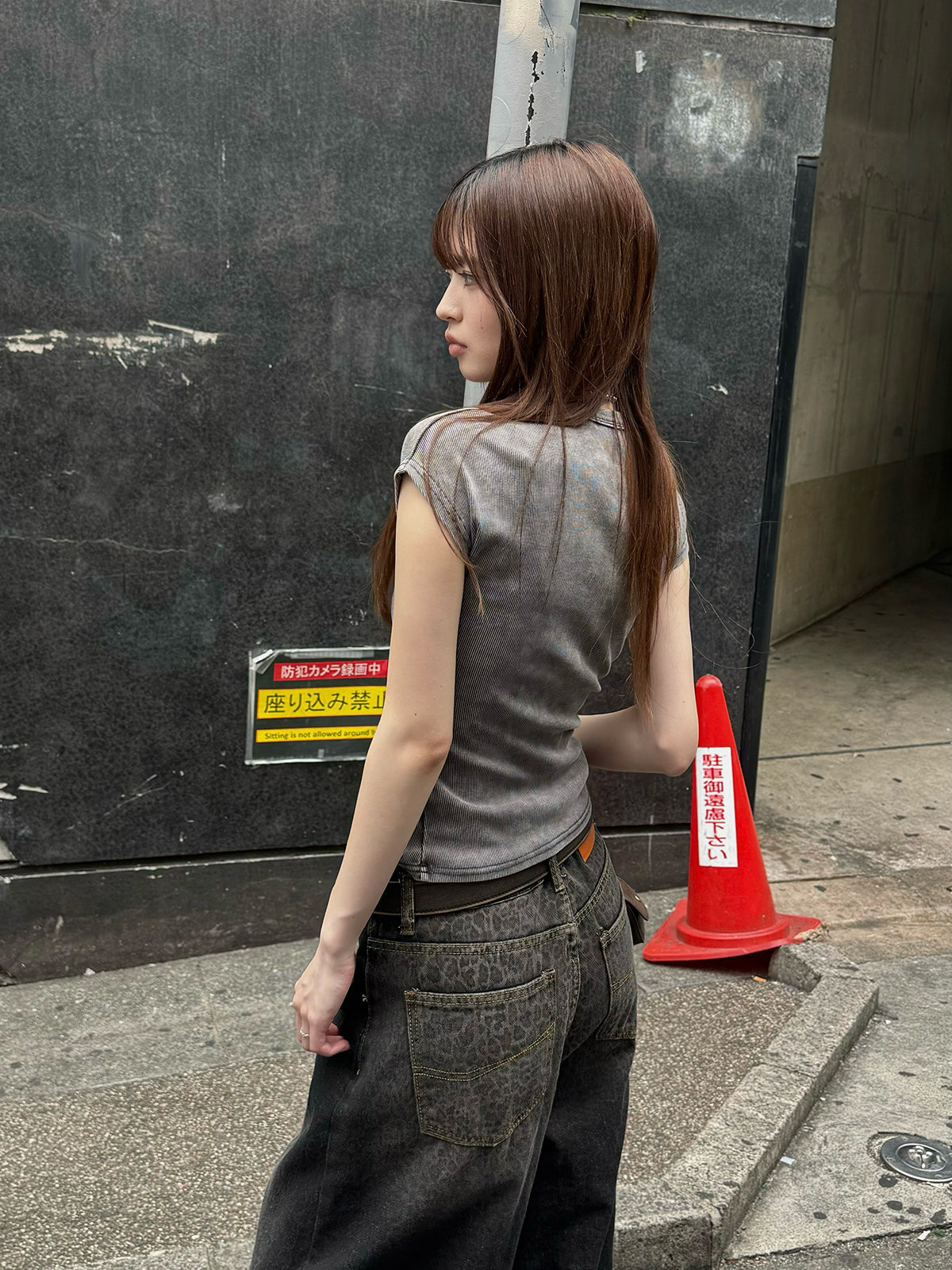ウォッシュベーシックTシャツ