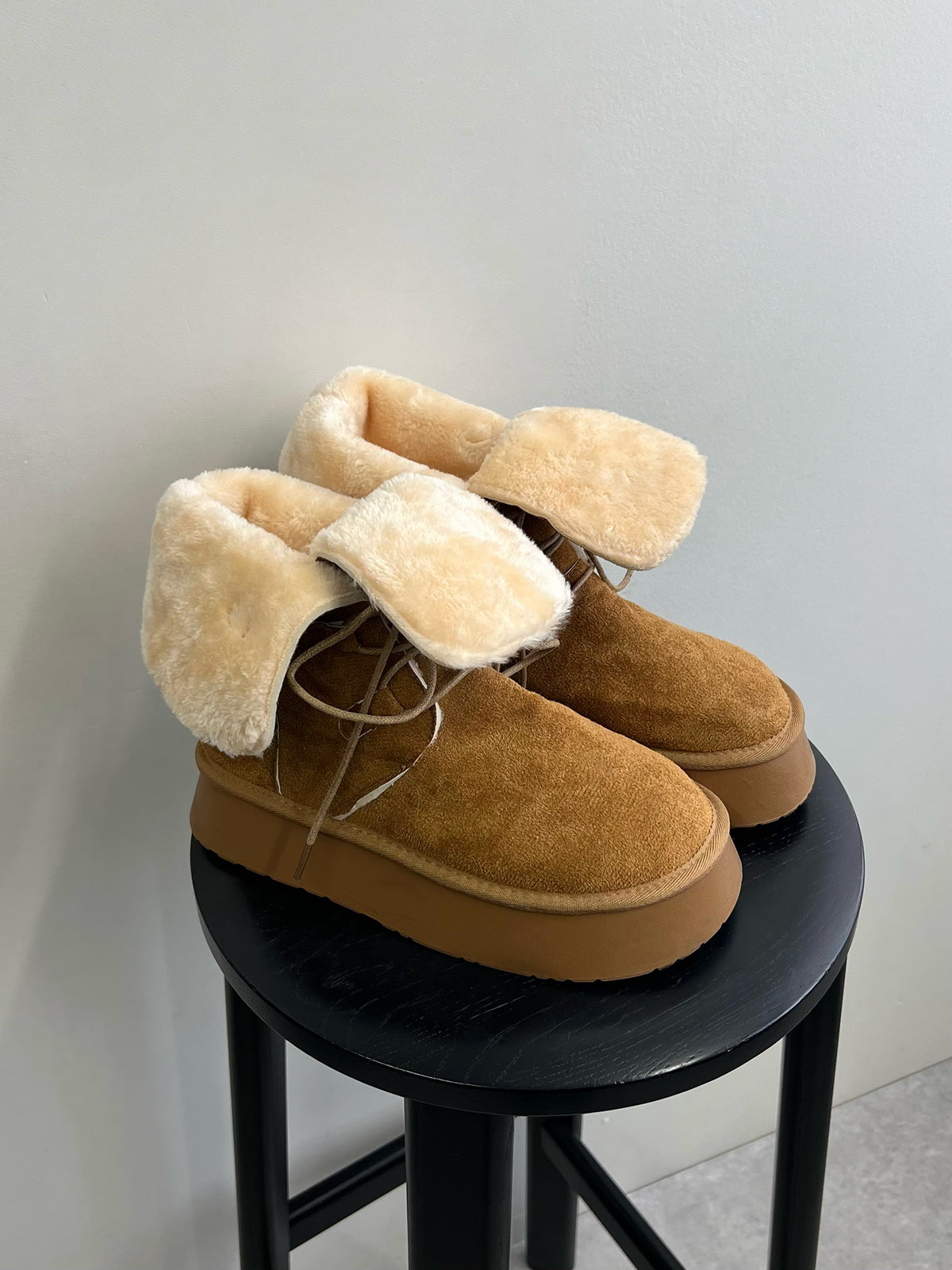 UGG 厚底ブーツ 25センチ UGG アグ ムートンブーツ 25 センチ ブラウン