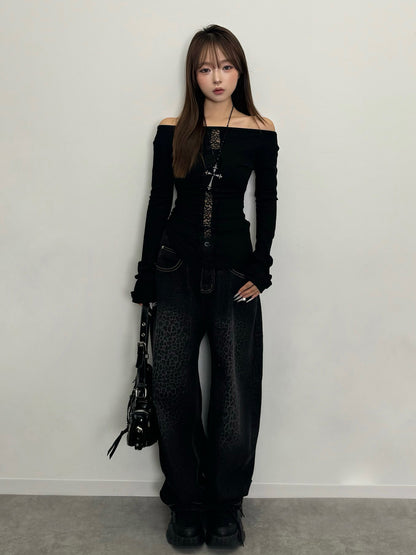 レースラインカットソー