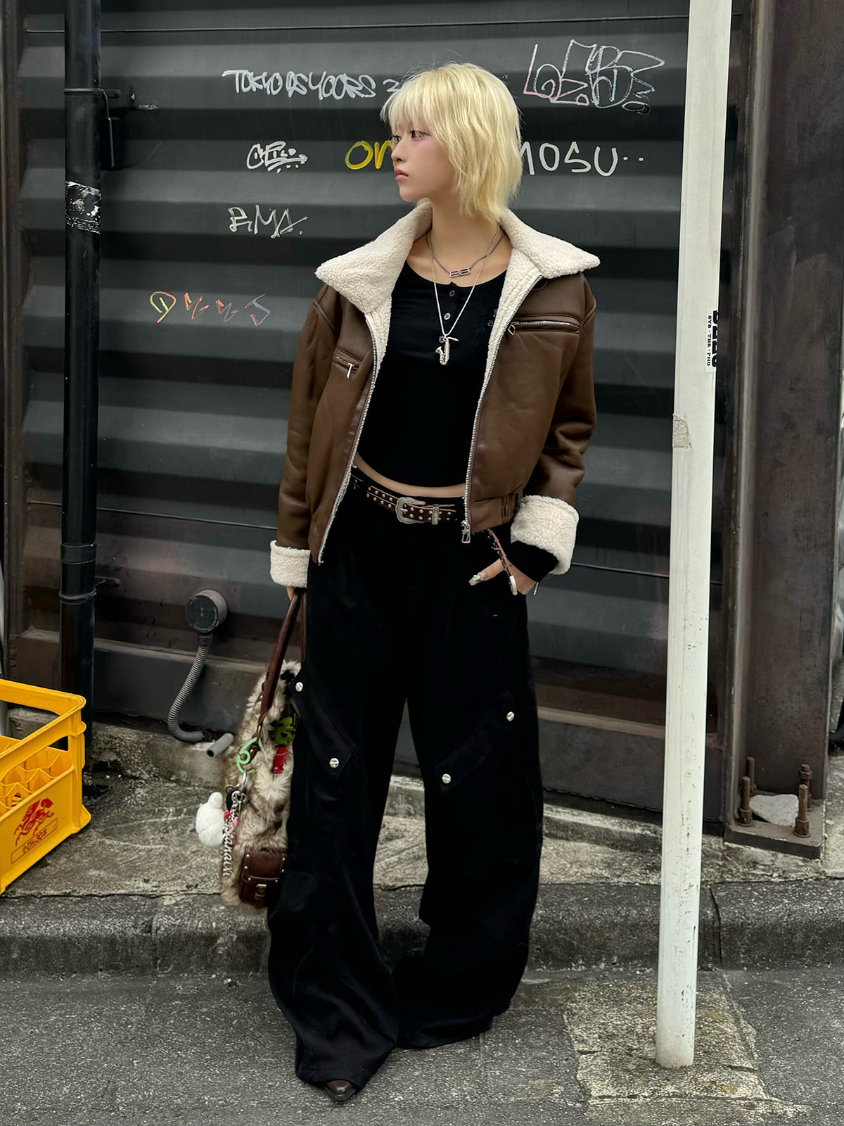 レザータッチボアジャケット – ANDOR ONLINE