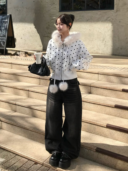 ウォッシングポケットワイドデニムパンツ