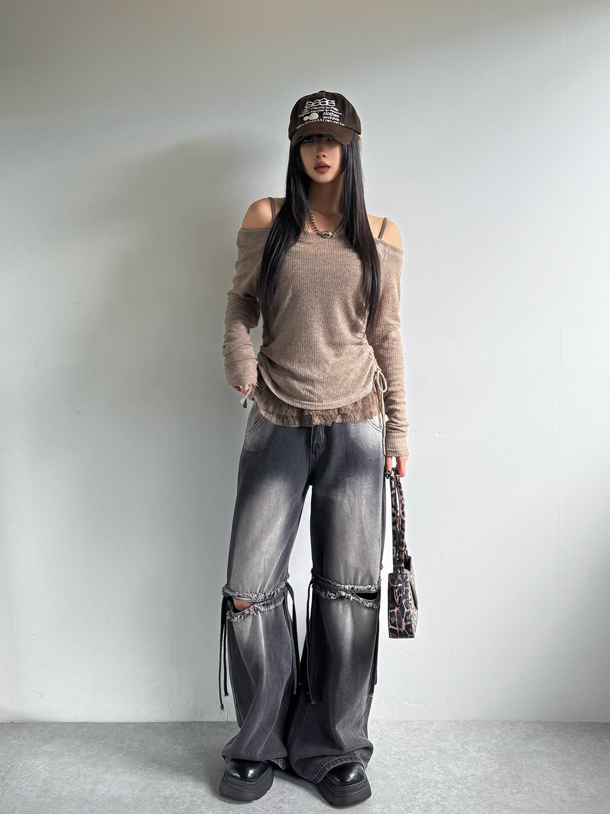 カットアウトワイドデニムパンツ – ANDOR ONLINE