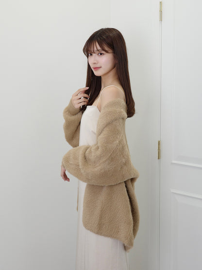 ファーライクカーディガン