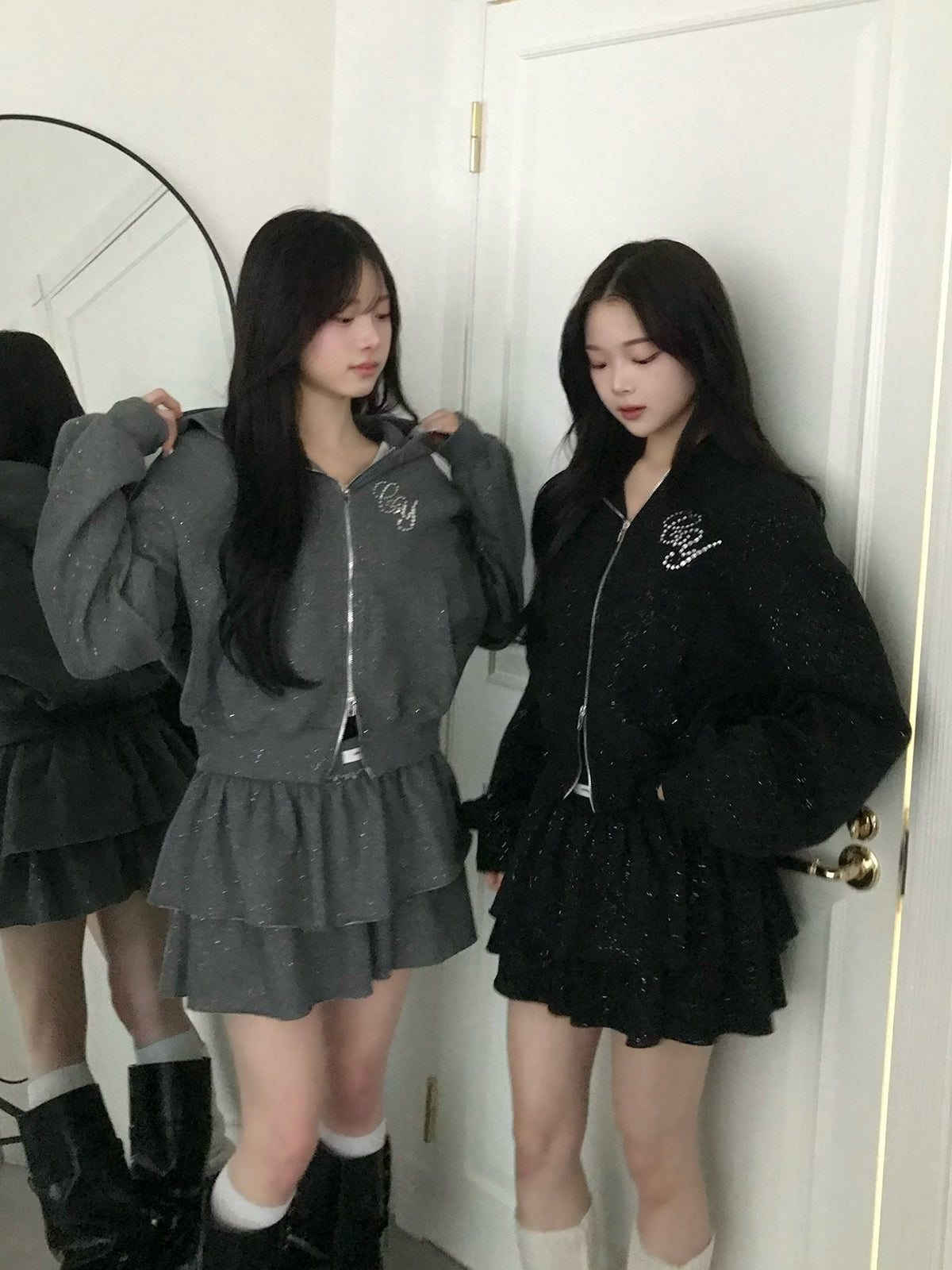 ラメロゴスウェットセットアップ