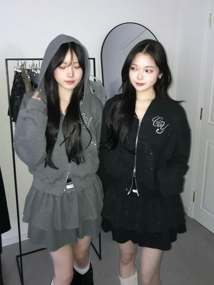 ラメロゴスウェットセットアップ