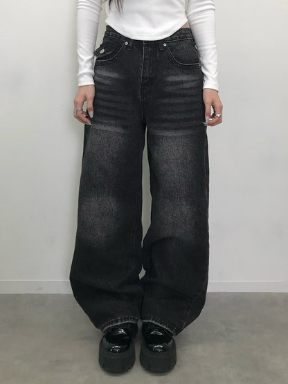 ウォッシングポケットワイドデニムパンツ