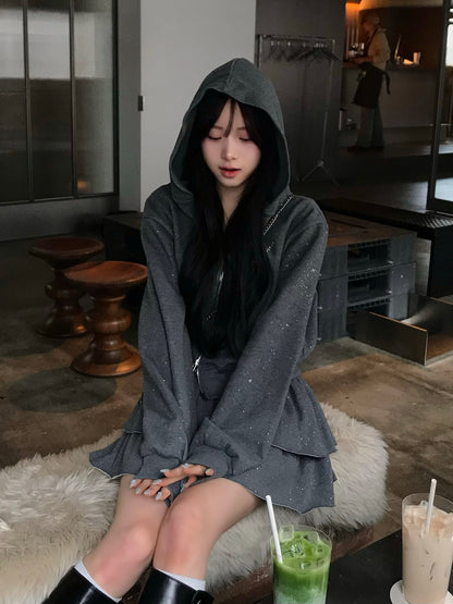 ラメロゴスウェットセットアップ