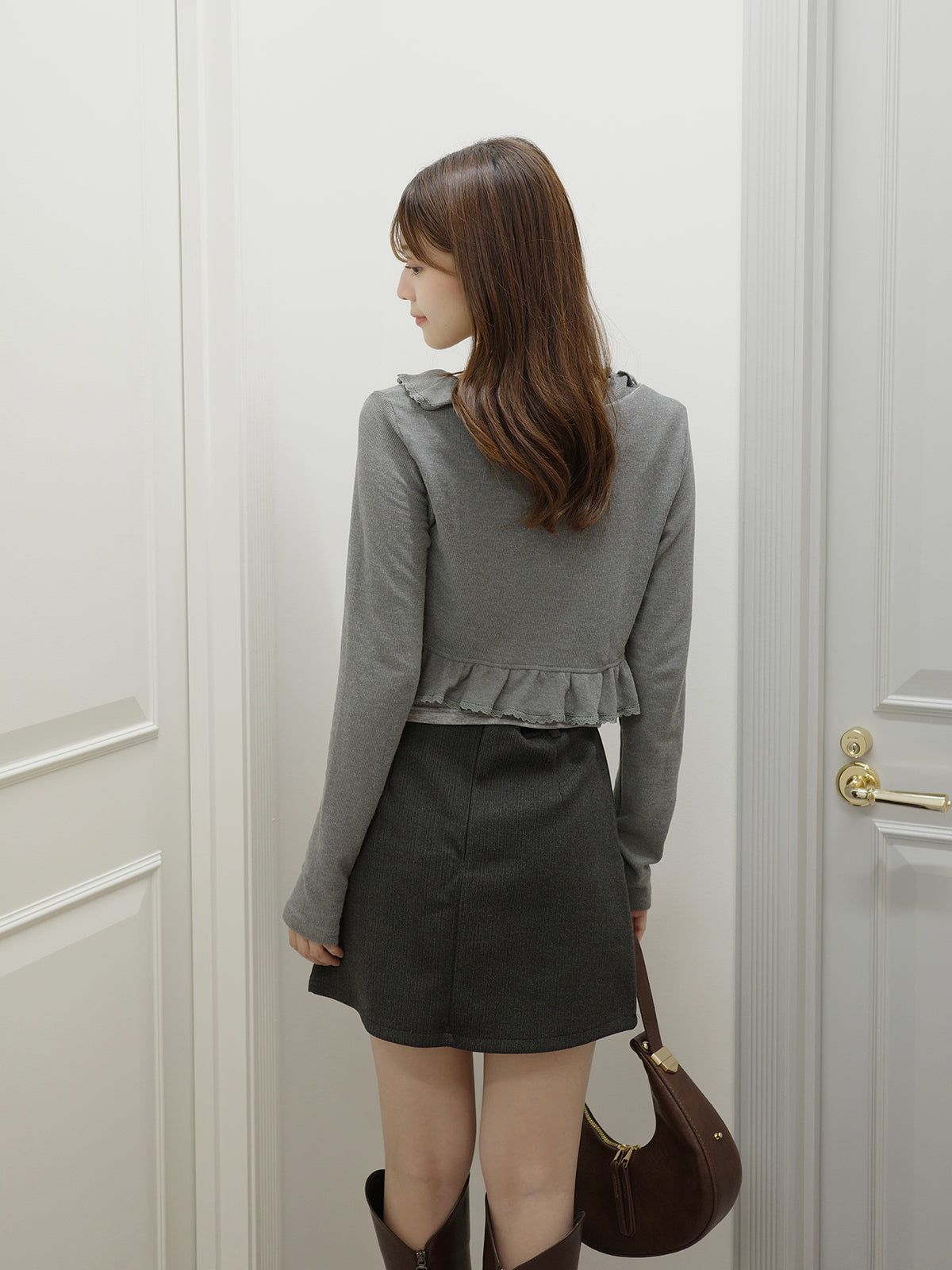 フリルキャミカーディガンセット