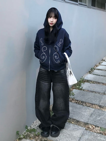 ウォッシングポケットワイドデニムパンツ