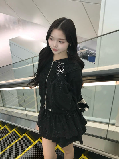 ラメロゴスウェットセットアップ