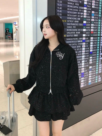 ラメロゴスウェットセットアップ