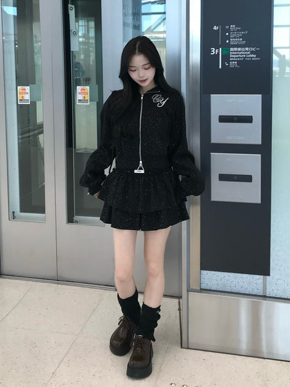 ラメロゴスウェットセットアップ