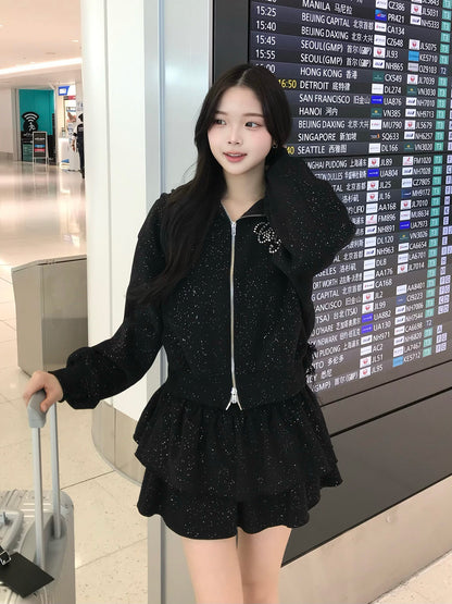 ラメロゴスウェットセットアップ