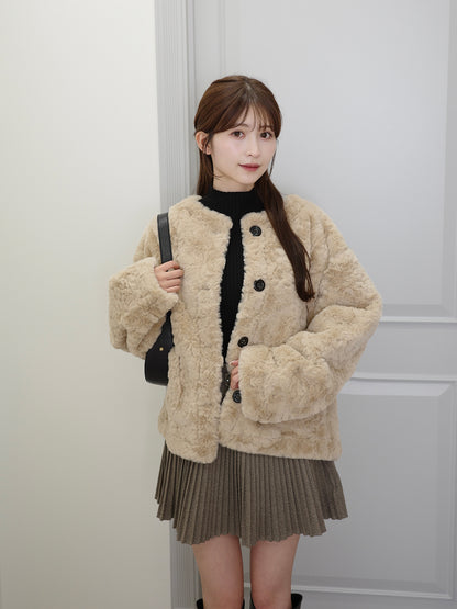 ソフトファータッチボタンコート