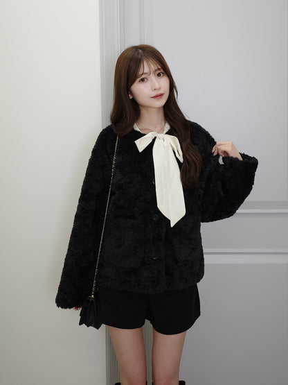 ソフトファータッチボタンコート