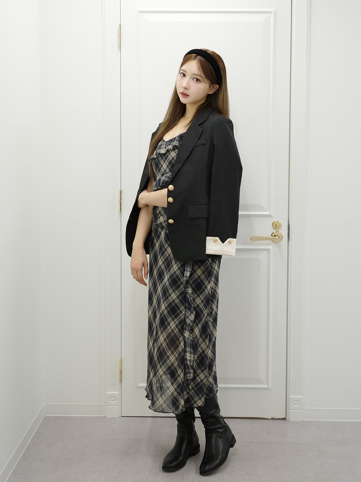 ゴールドボタンカフススリーブジャケット – ANDOR ONLINE