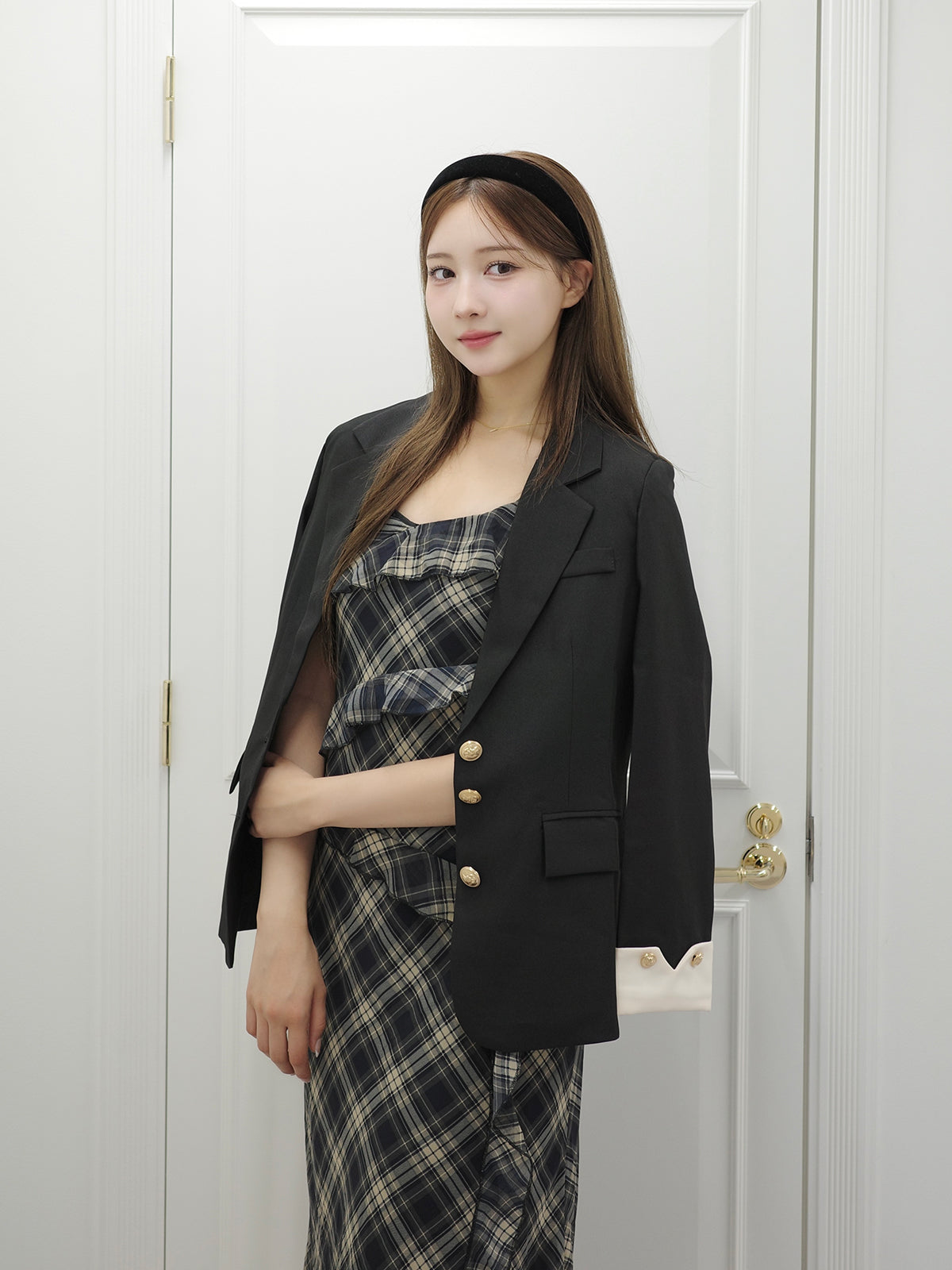 ゴールドボタンカフススリーブジャケット – ANDOR ONLINE