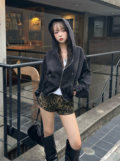 ダブルジップデニムジャケット